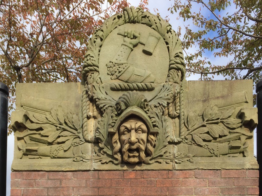 Neptune and Armstrong coat of arms